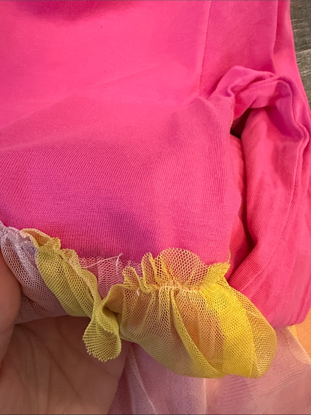Mini Boden Pink Rainbow Tulle Dress - Picture 7 of 7